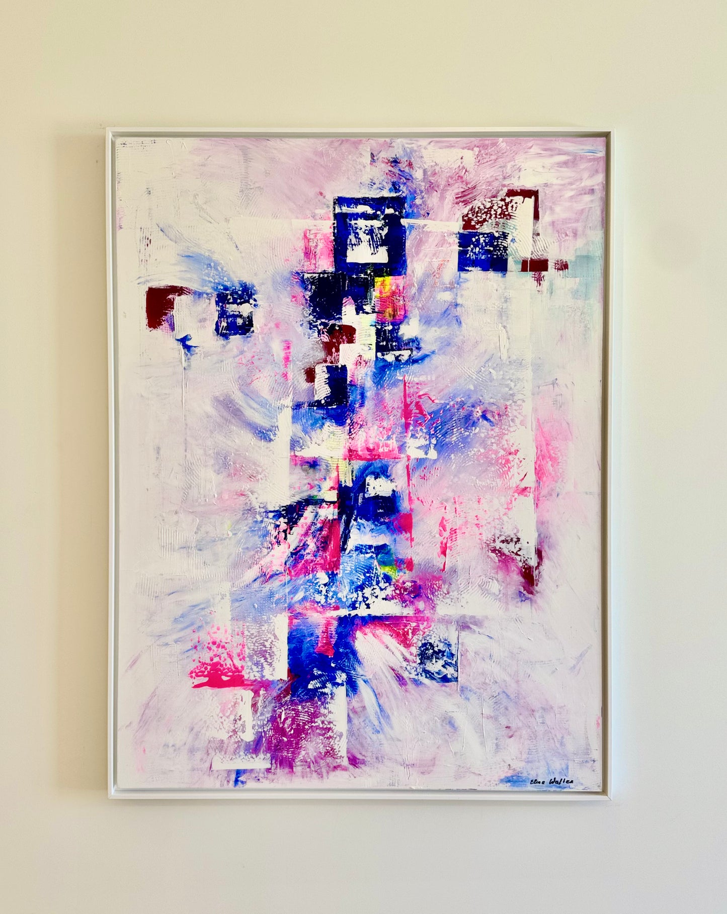 Azure Bloom – Fine Art Print | Abstract Wall Art | Bougainvillea Collection