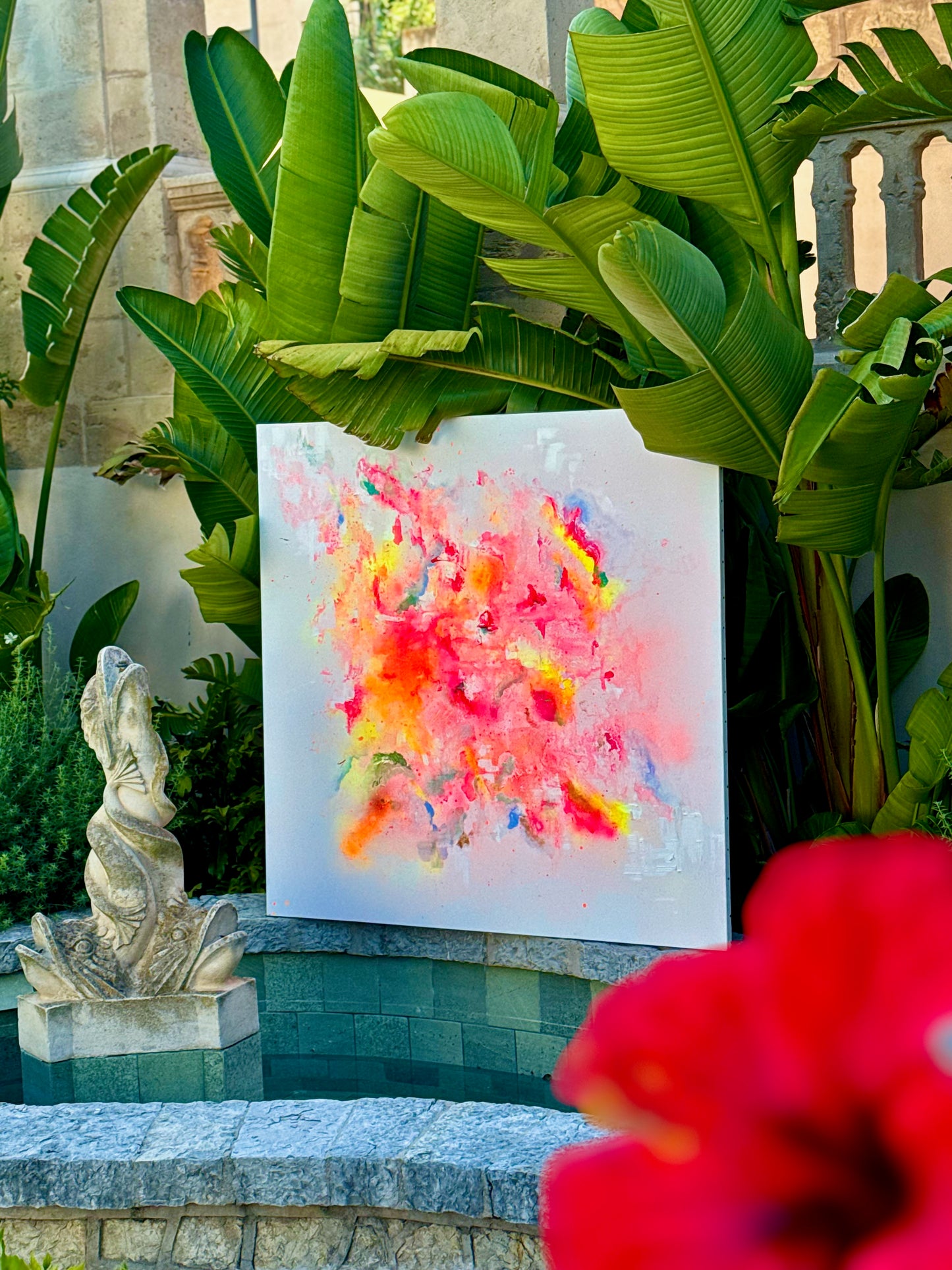 Lumina - Original Abstract Painting on Canvas | 100×100cm | Mallorca