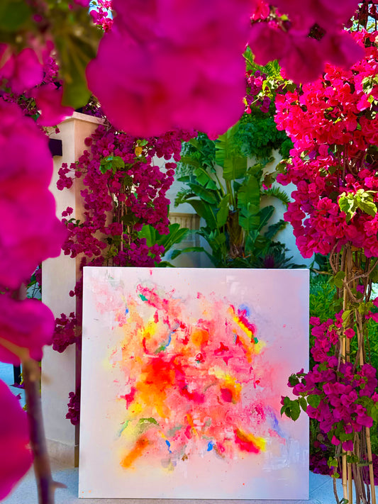 Lumina - Original Abstract Painting on Canvas | 100×100cm | Mallorca