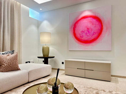 Solar - Original Abstract Painting on Canvas | 150 × 150 cm | Mallorca
