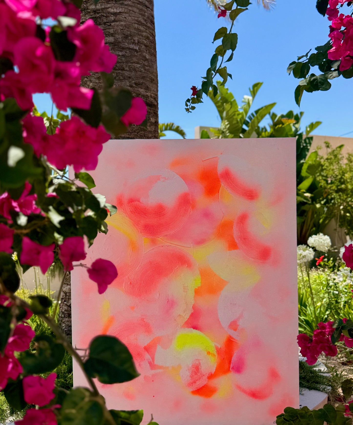 Aura Solaire - Original Abstract Painting on Canvas | 120×160 cm | Mallorca