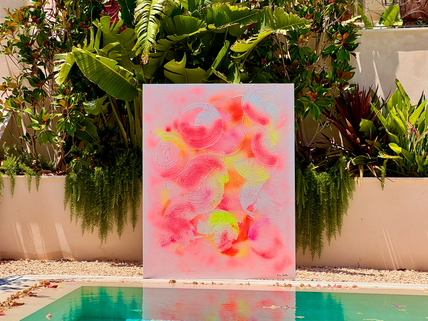 Aura Solaire - Original Abstract Painting on Canvas | 120×160 cm | Mallorca