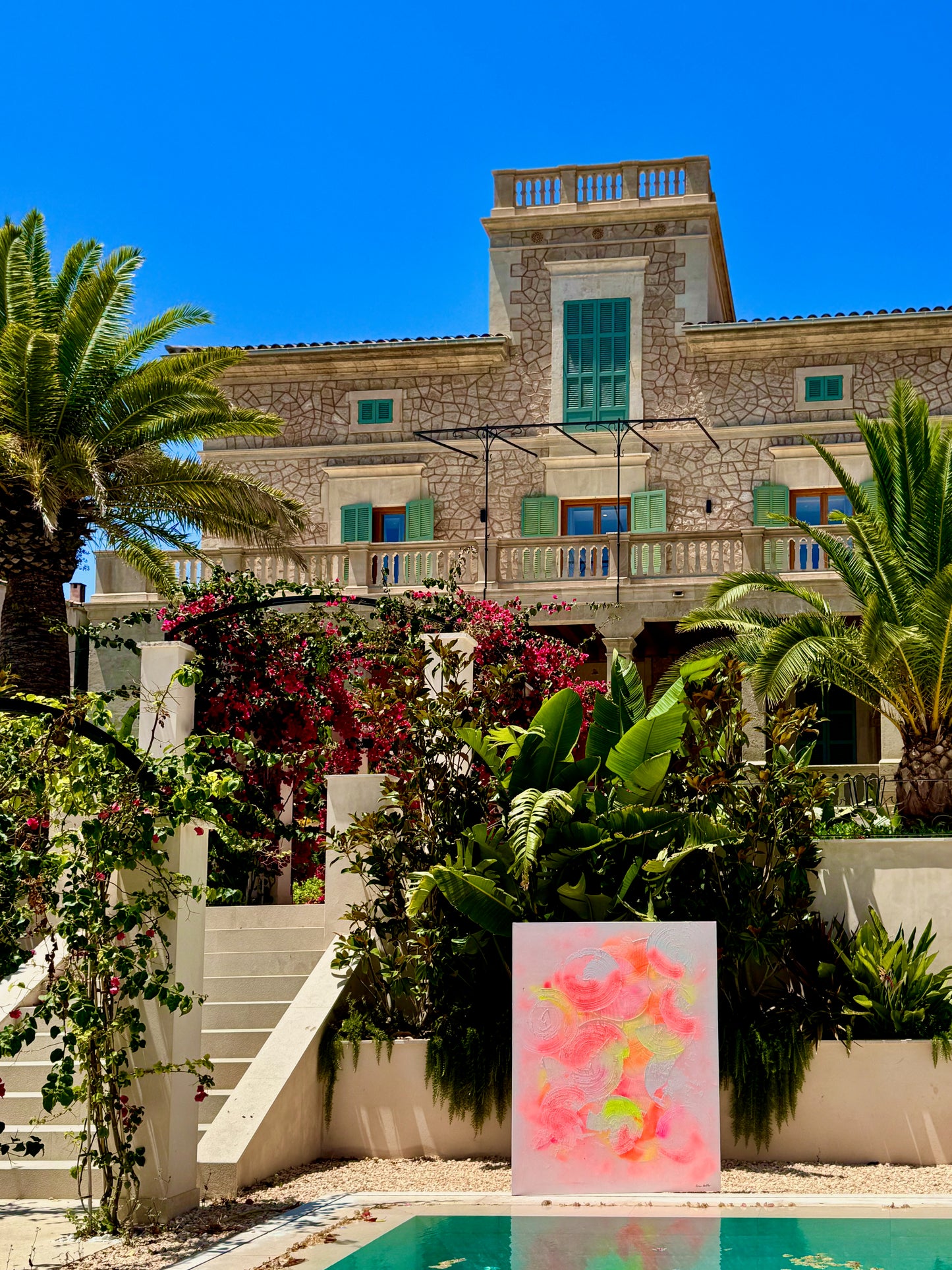 Aura Solaire - Original Abstract Painting on Canvas | 120×160 cm | Mallorca