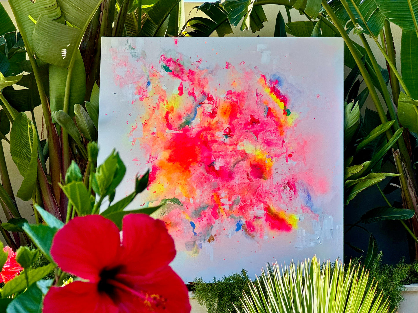 Lumina - Original Abstract Painting on Canvas | 100×100cm | Mallorca